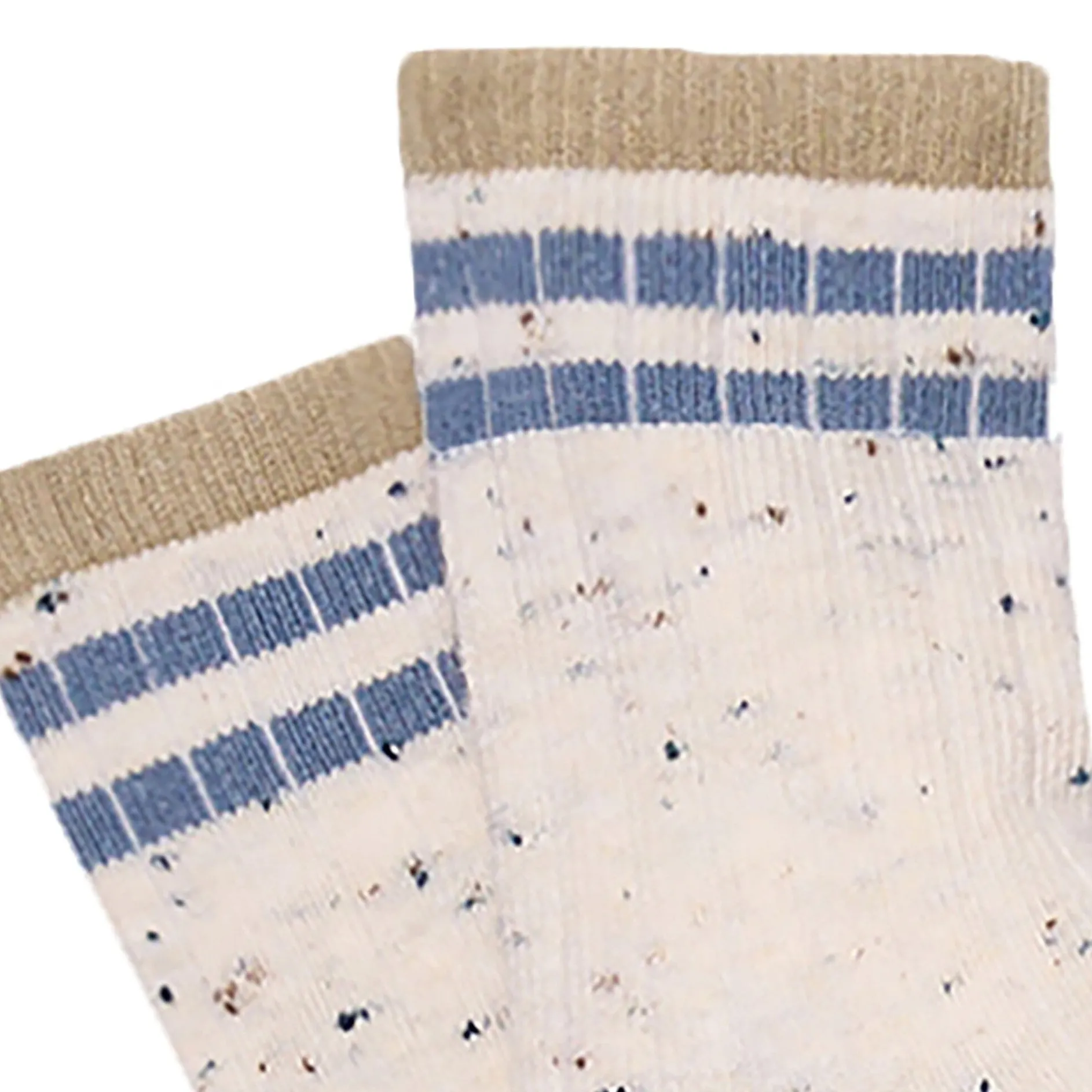 2-Pack Toddler Boys Ivory Athletic Colorblock Socks