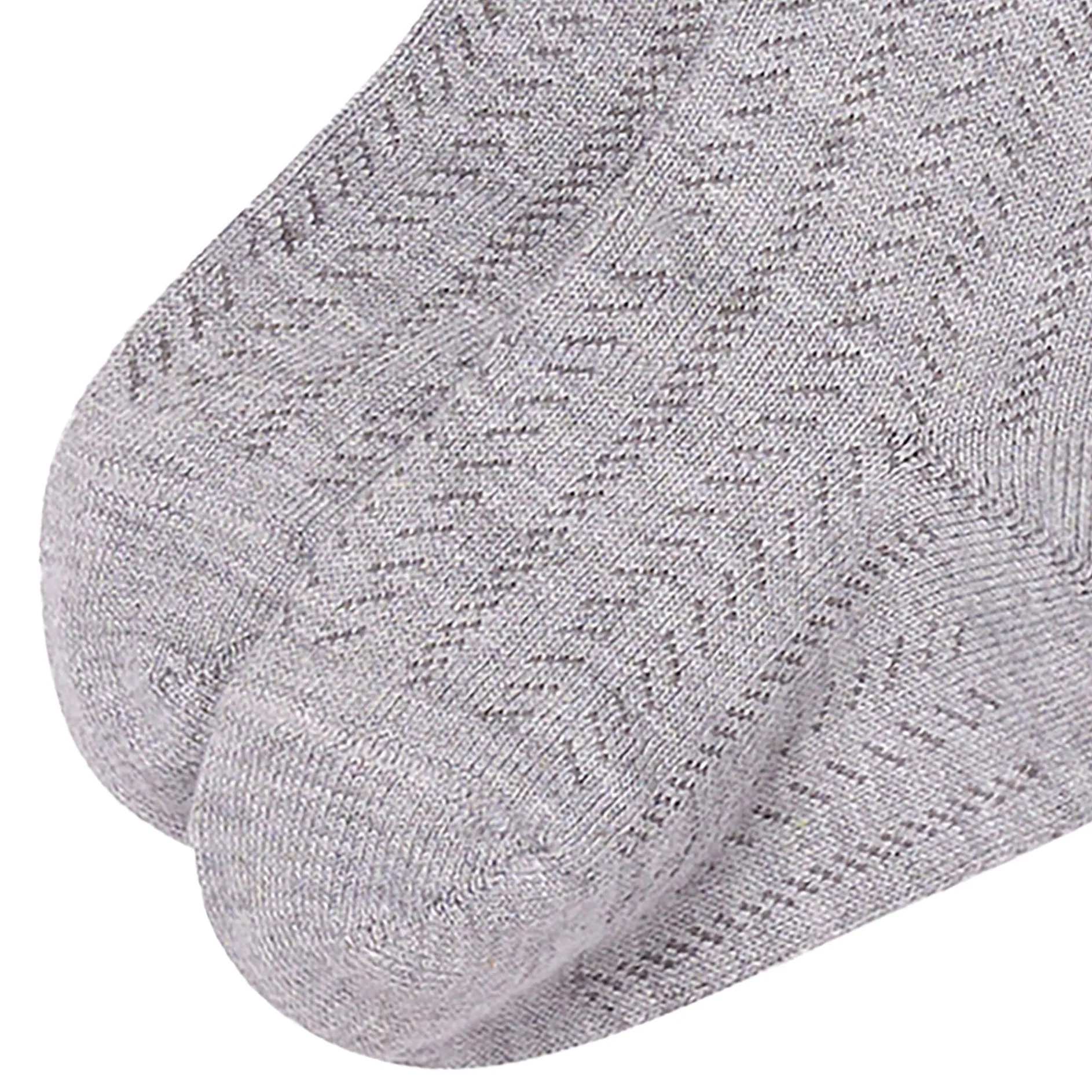 2-Pack Toddler Girls Grey & Black Pointelle Ribbed Tights