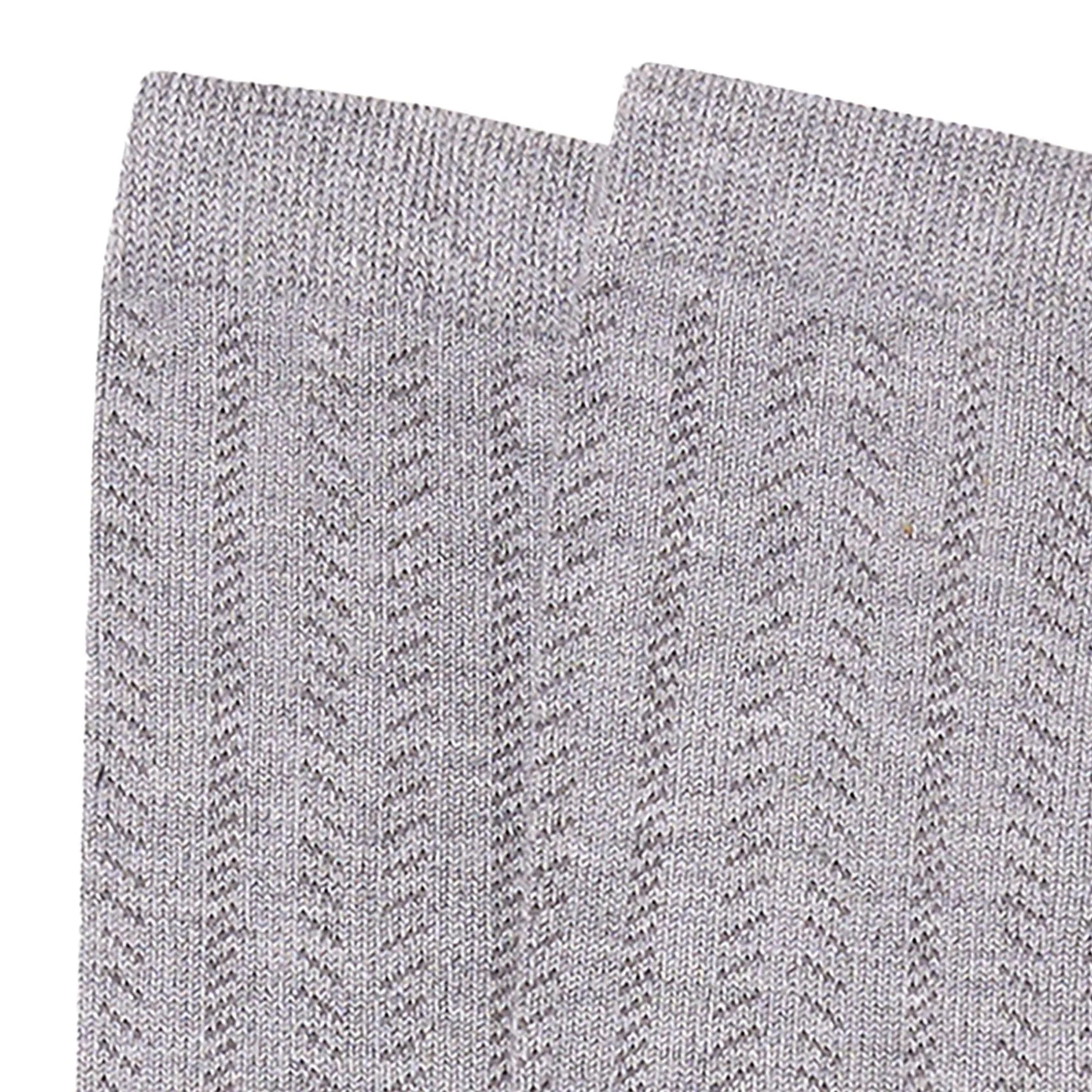 2-Pack Toddler Girls Grey & Black Pointelle Ribbed Tights