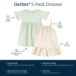 2-Pack Toddler Girls Pineapple Dresses