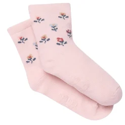 2-Pack Toddler Girls Pink Floral Knit Socks