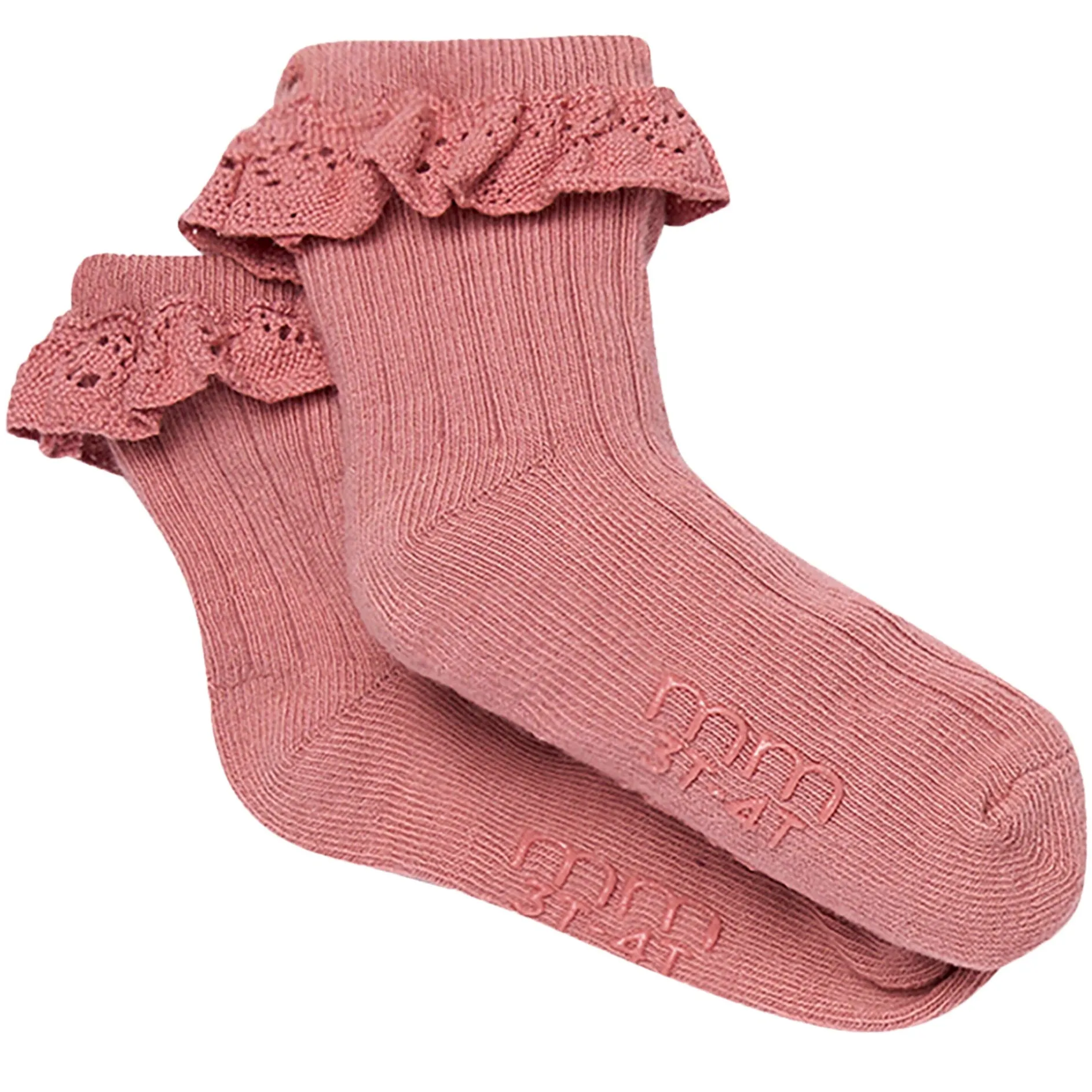 3-Pack Toddler Girls Pink Lace Socks