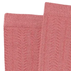 2-Pack Toddler Girls Pink Pointelle Ribbed Tights