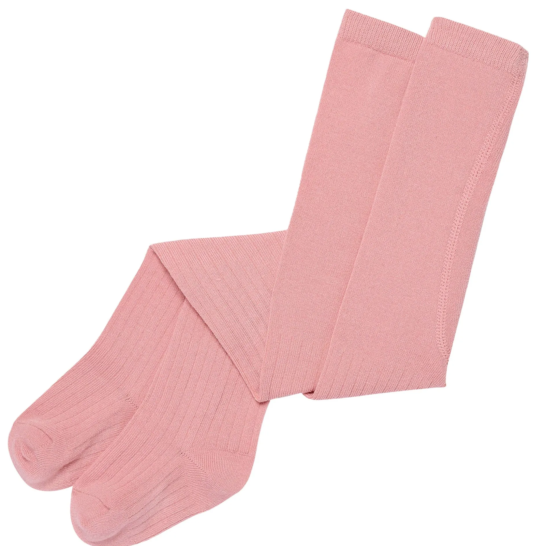 2-Pack Toddler Girls Pink Pointelle Ribbed Tights