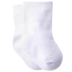 8-pack White Jersey Wiggle Proof® Crew Sock