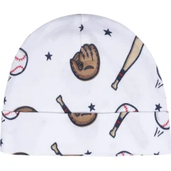 8-Piece Baby Boys All Star No Scratch Mittens & Caps Set