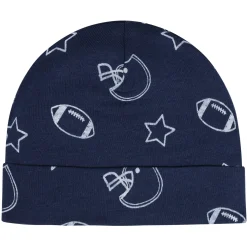 8-Piece Baby Boys All Star No Scratch Mittens & Caps Set