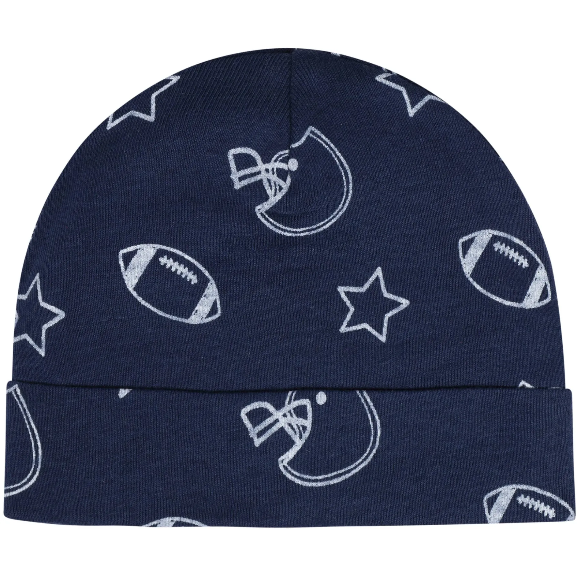 8-Piece Baby Boys All Star No Scratch Mittens & Caps Set