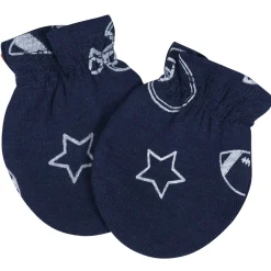 8-Piece Baby Boys All Star No Scratch Mittens & Caps Set