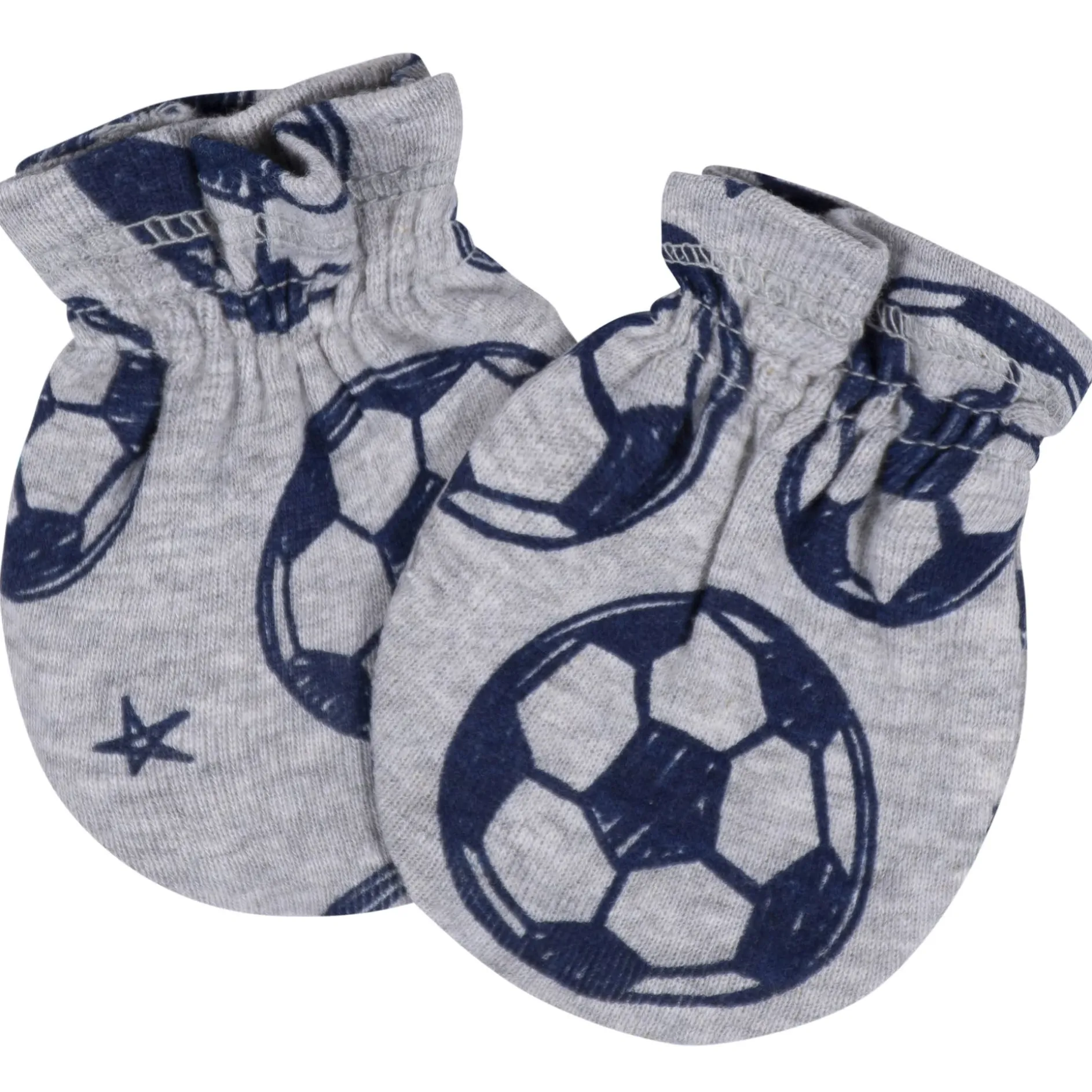 8-Piece Baby Boys All Star No Scratch Mittens & Caps Set