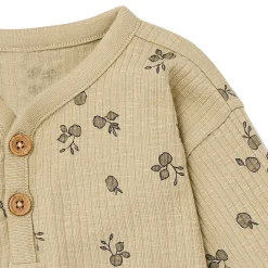 4-Piece Baby Boys Apples Henley Tops and Pants Set