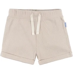 2-Piece Baby Boys Beige Bodysuit and Shorts Set