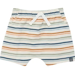 4-Piece Baby Boys Beige Stripe Sleeveless Shirts and Shorts Set