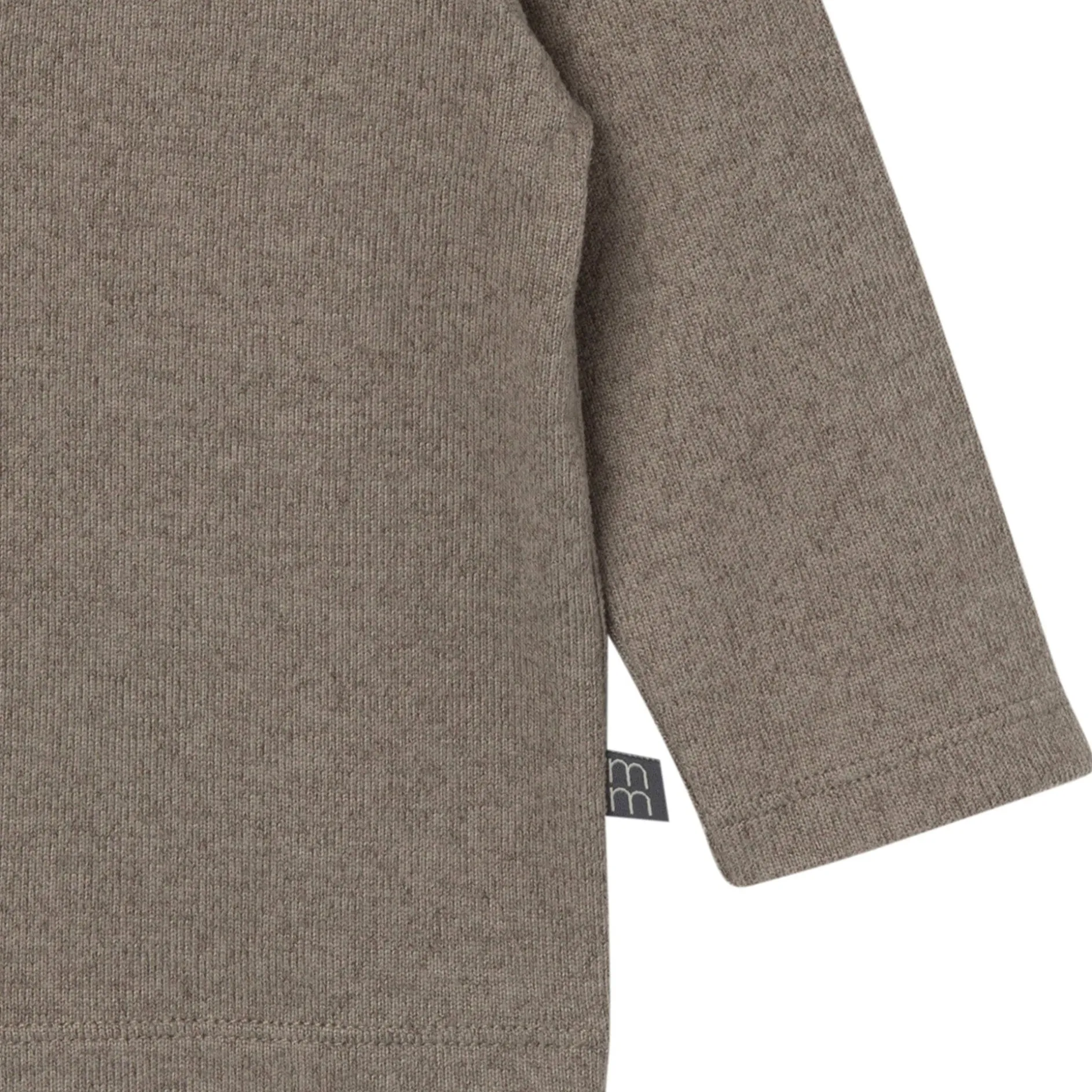 2-Piece Baby Boys Brown Heather Hooded Brushed Hacci Set