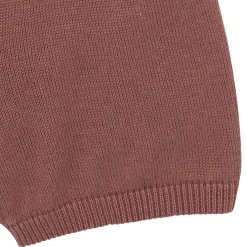 2-Piece Baby Boys Brown Johnny Collar Sweater Knit Set