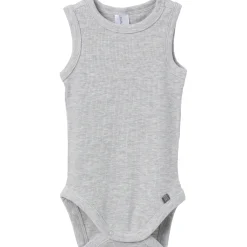 4-Piece Baby Boys Brown/ Med Grey Heather Bodysuit and Short Set