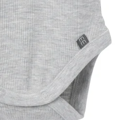 4-Piece Baby Boys Brown/ Med Grey Heather Bodysuit and Short Set
