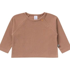 2-Piece Baby Boys Brown Raglan Top and Pant Set