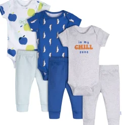 6-Piece Baby Boys Chill Zone Onesies® and Active Pant Set