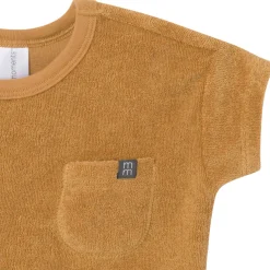 2-Piece Baby Boys Cinnamon Stripe Shirt and Short Set