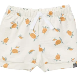 4-Piece Baby Boys Cream & Teal Bodysuits and Shorts Set