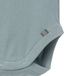4-Piece Baby Boys Cream & Teal Bodysuits and Shorts Set