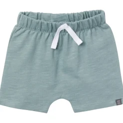 4-Piece Baby Boys Cream & Teal Bodysuits and Shorts Set