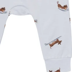 4-Piece Baby Boys Dachshund Surf Bodysuits and Pants Viscose Set