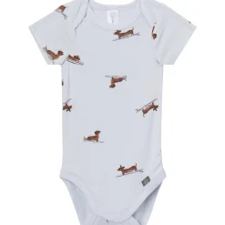 4-Piece Baby Boys Dachshund Surf Bodysuits and Pants Viscose Set