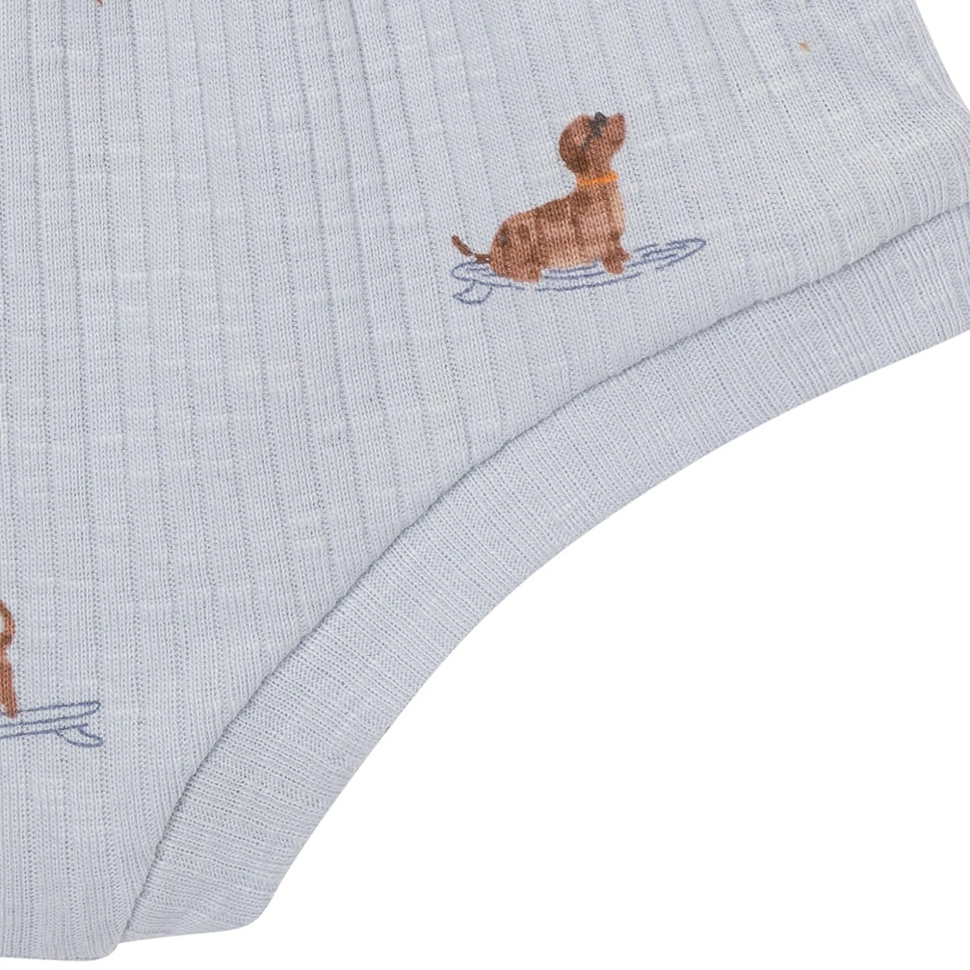 4-Piece Baby Boys Dachshund Surf Short Sleeve Bodysuits and Shorts Set