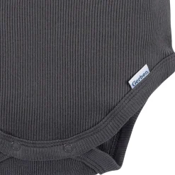 2-Piece Baby Boys Dark Grey Bodysuit and Shorts Set