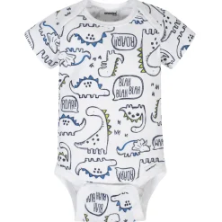 6-Piece Baby Boys Dino Onesies® Brand Bodysuits & Pants Set