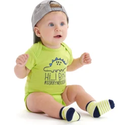 6-Piece Baby Boys Dino Onesies® Brand Bodysuits & Pants Set