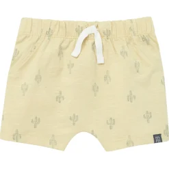 4-Piece Baby Boys Dusty Yellow Cactus Sleeveless Shirts and Shorts Set