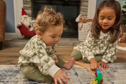 2-Piece Baby Boys Green Trees Sweatshirt and Pant Set