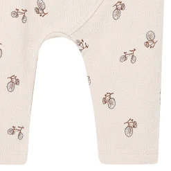 2-Piece Baby Boys Grey Bicycle Raglan Top and Pant Set