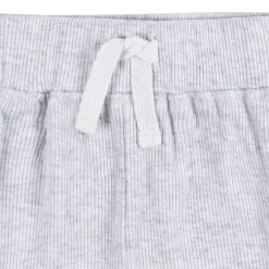 2-Piece Baby Boys Grey Heather Bodysuit and Shorts Set