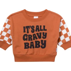 2-Piece Baby Boys It'S All Gravy Sweatshirt Set