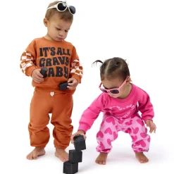 2-Piece Baby Boys It'S All Gravy Sweatshirt Set