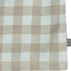 2-Piece Baby Boys Light Sky Gingham Henley Shirt and Shorts Set