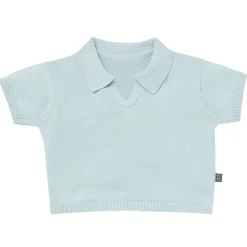 2-Piece Baby Boys Light Sky Johnny Collar Sweater Knit Set