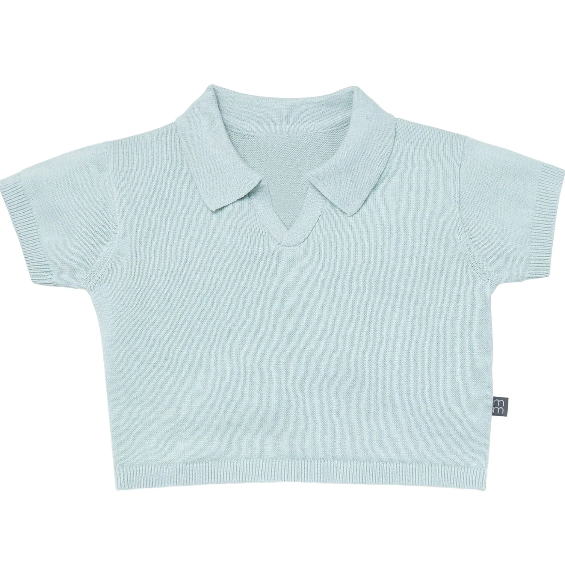 2-Piece Baby Boys Light Sky Johnny Collar Sweater Knit Set