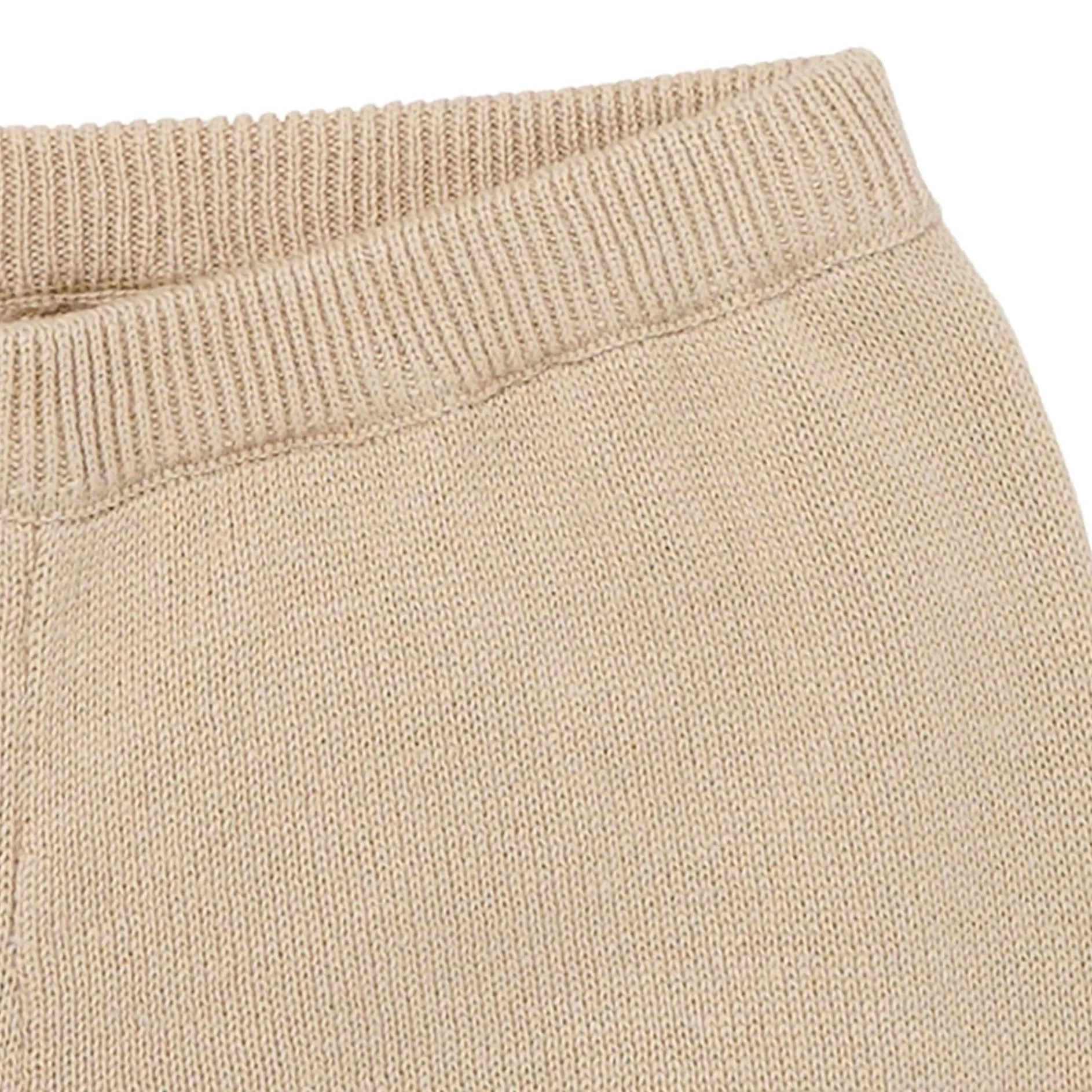 2-Piece Baby Boys Light Tan Johnny Collar Sweater Knit Set