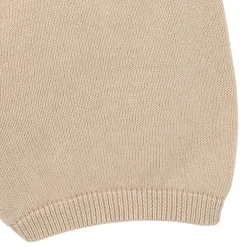 2-Piece Baby Boys Light Tan Johnny Collar Sweater Knit Set