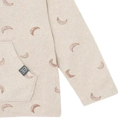 2-Piece Baby Boys Oatmeal Moon Hacci Top and Pants Set