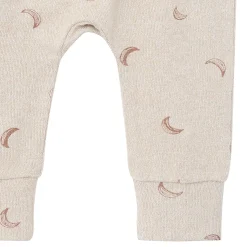 2-Piece Baby Boys Oatmeal Moon Hacci Top and Pants Set