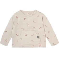 2-Piece Baby Boys Oatmeal Moon Hacci Top and Pants Set