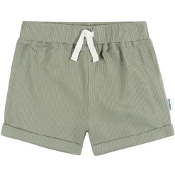 2-Piece Baby Boys Olive Bodysuit and Shorts Set