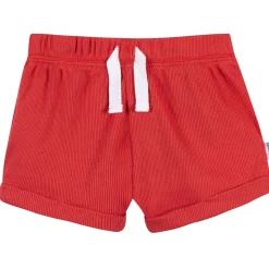 2-Piece Baby Boys Red Bodysuit & Shorts Set