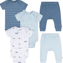 5-Piece Baby Boys Road Trip Bodysuits & Pants Set